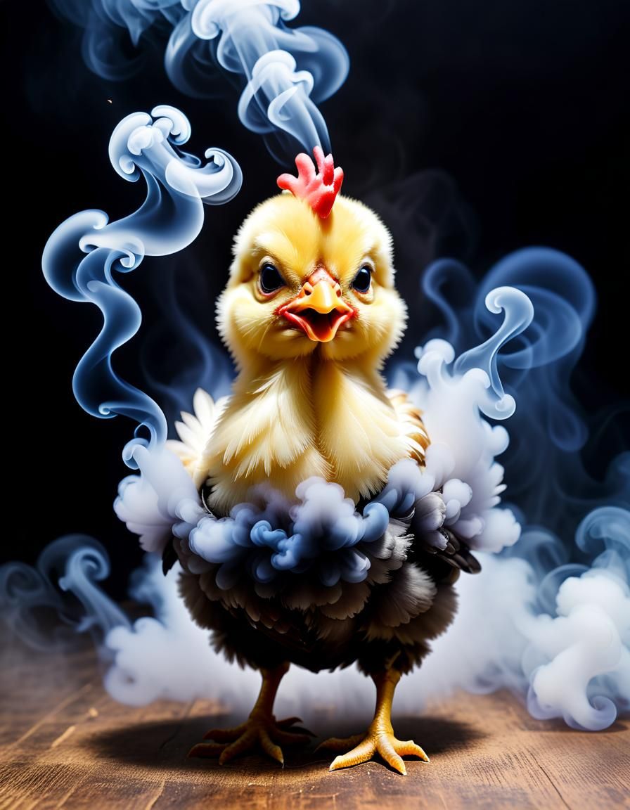 Magical Smoke Chicken: An Ethereal Creation
