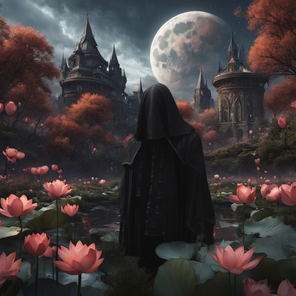 Ethereal Vampire in Lotus Bloom