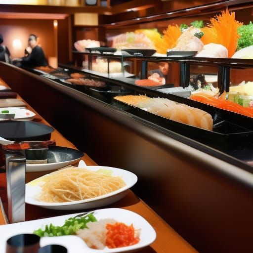Sushi Bar Customer Orders Everything Meal