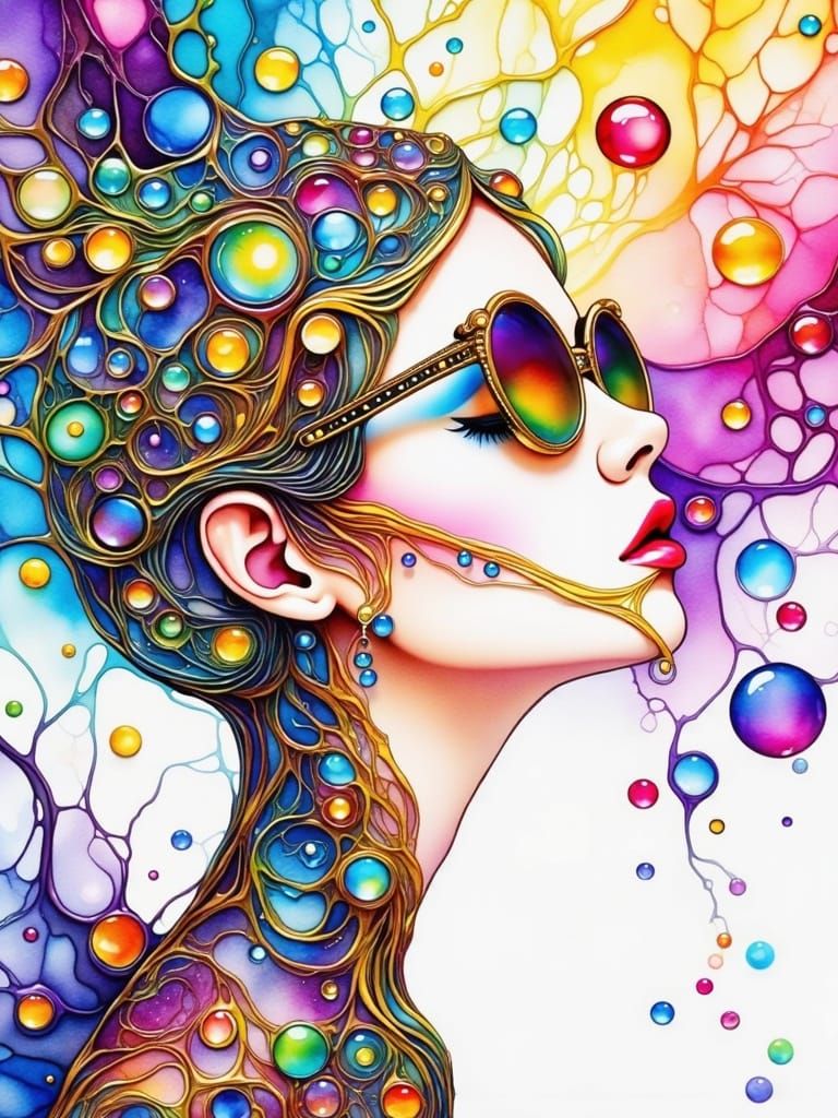 Freebie Watercolor Alcohol Ink