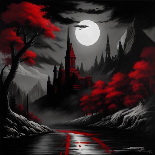 Abstract Black and White Image