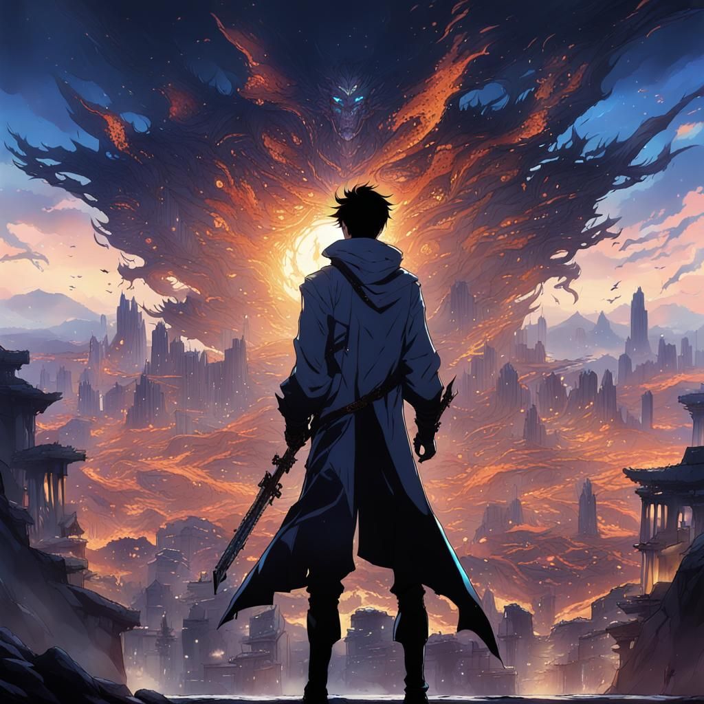 Sung Jinwoo Animation: Detailed Fantasy Concept Art