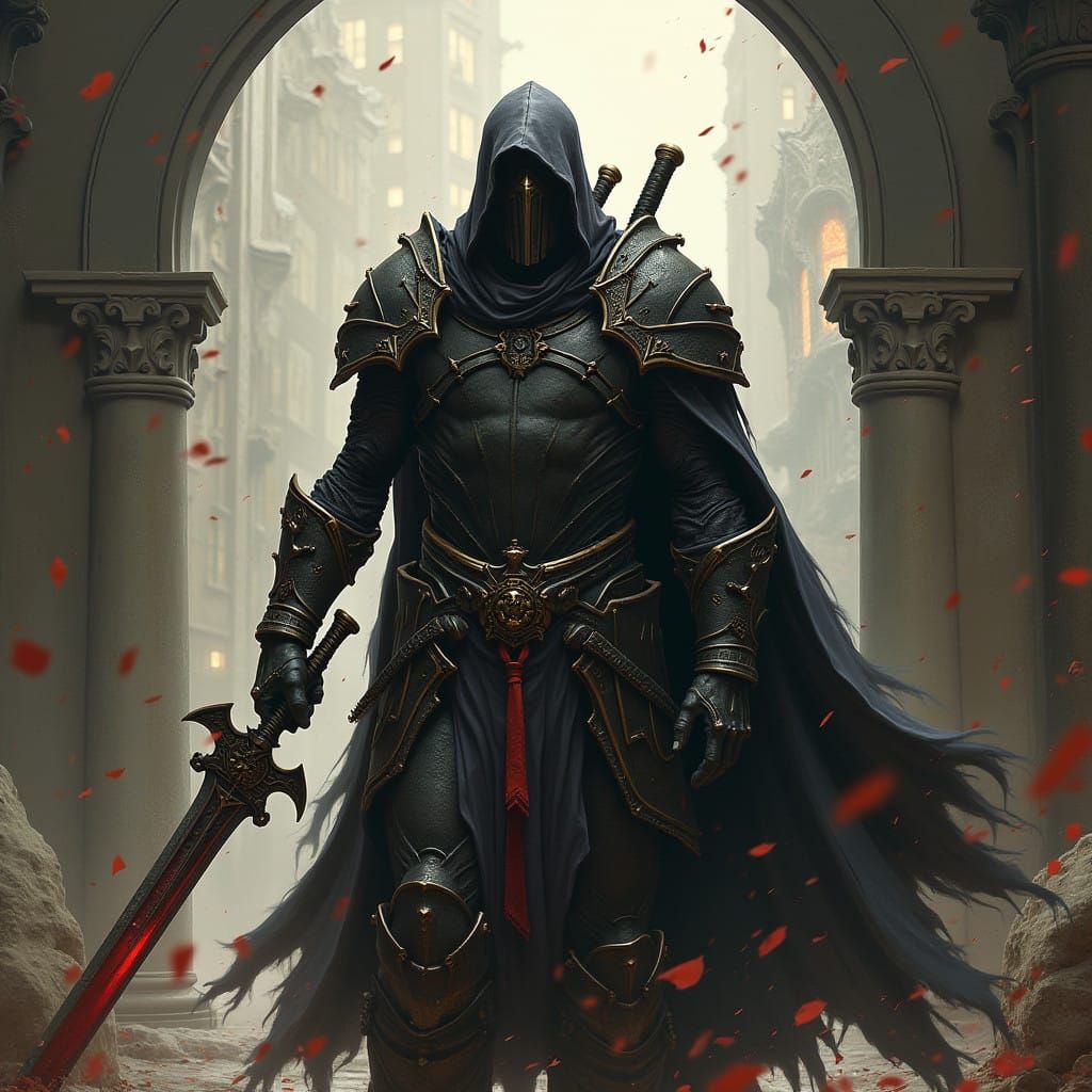 Grimdark Artwork in Dark Fantasy Style