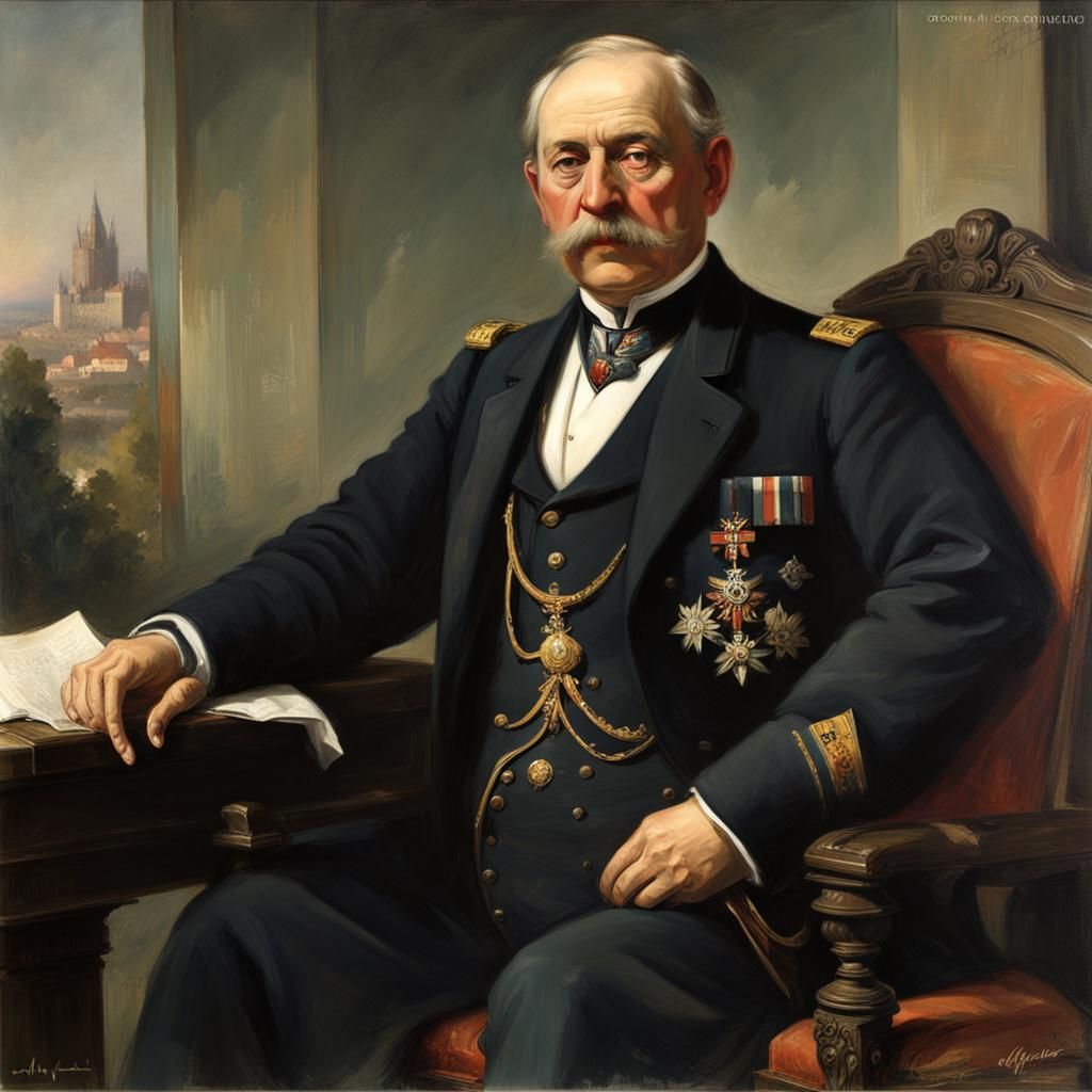 Count János Forgách: Detailed Matte Painting