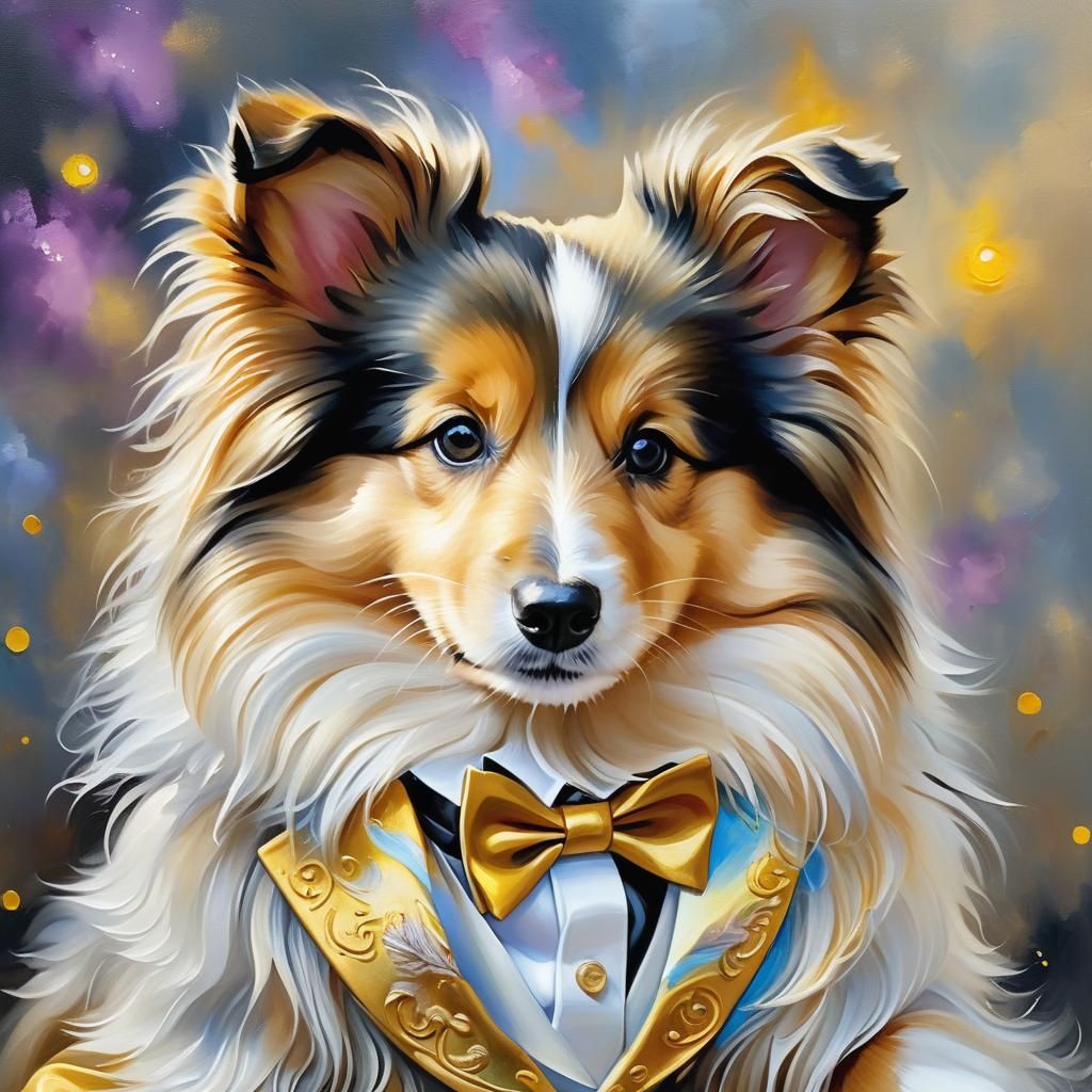 Sheltie Tuxedo Portrait