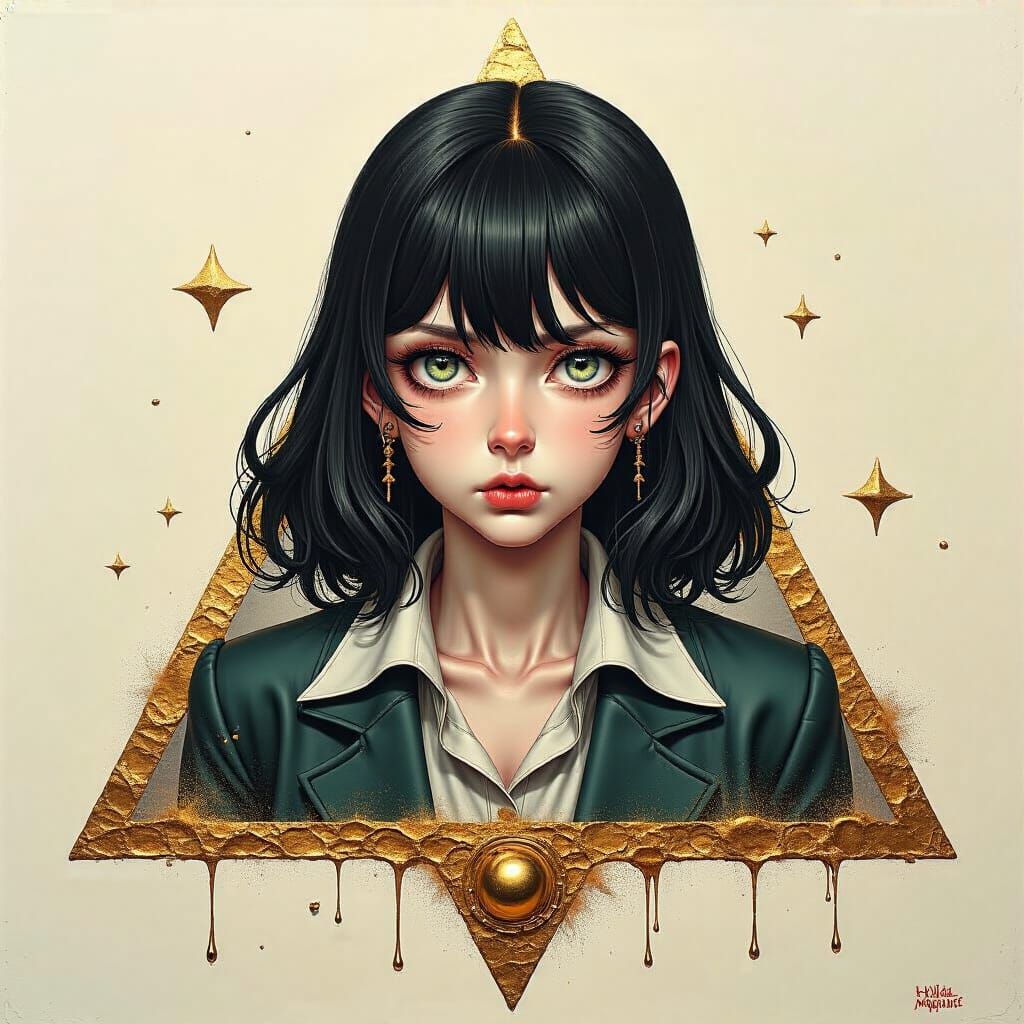 Photorealistic Anime Girl in World War Setting