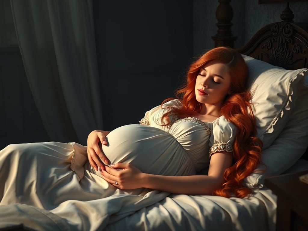 Romantic 1812 Era Lady Slumbers in Whispers of a New Life