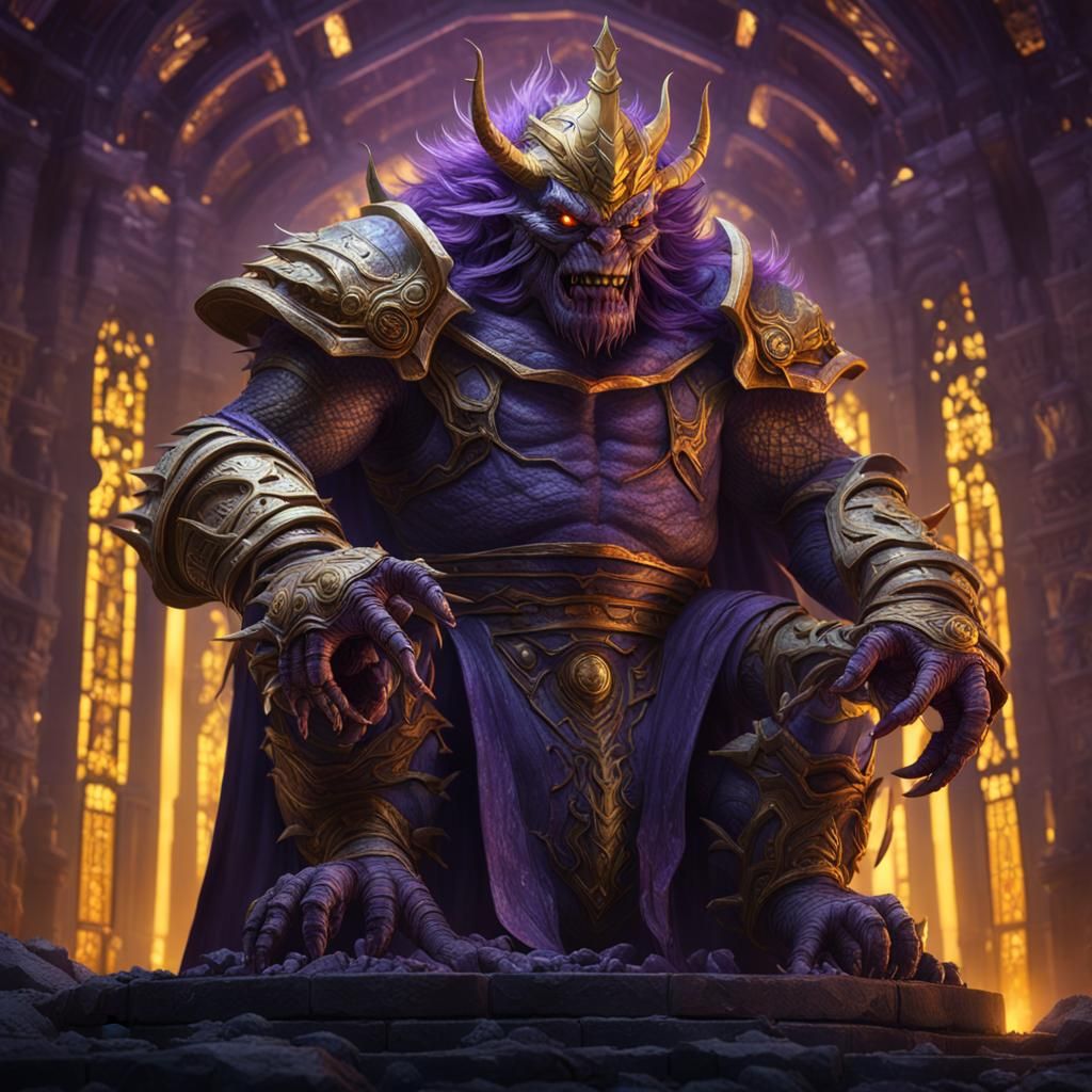 King Ghidora Dark Fantasy Concept Art