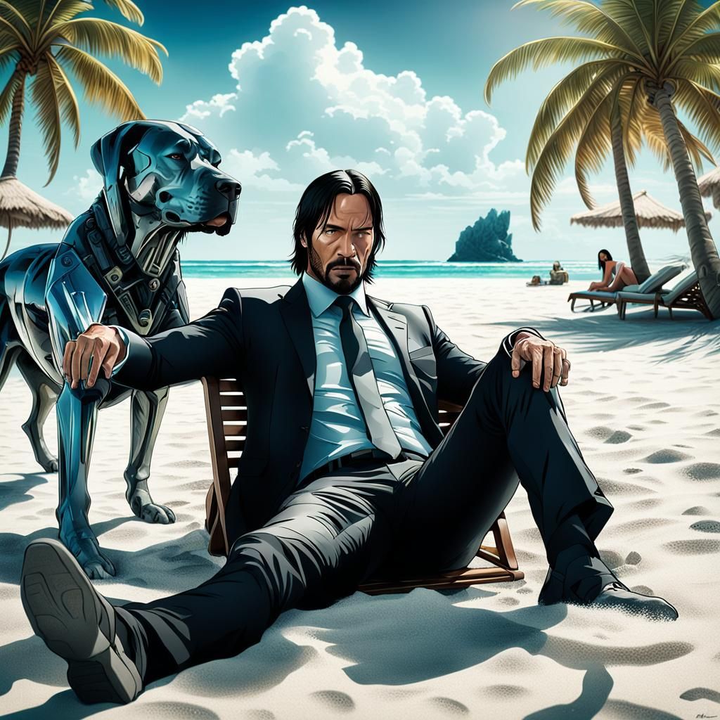 John Wick's Tropical Vacation: Duty vs. Relaxation