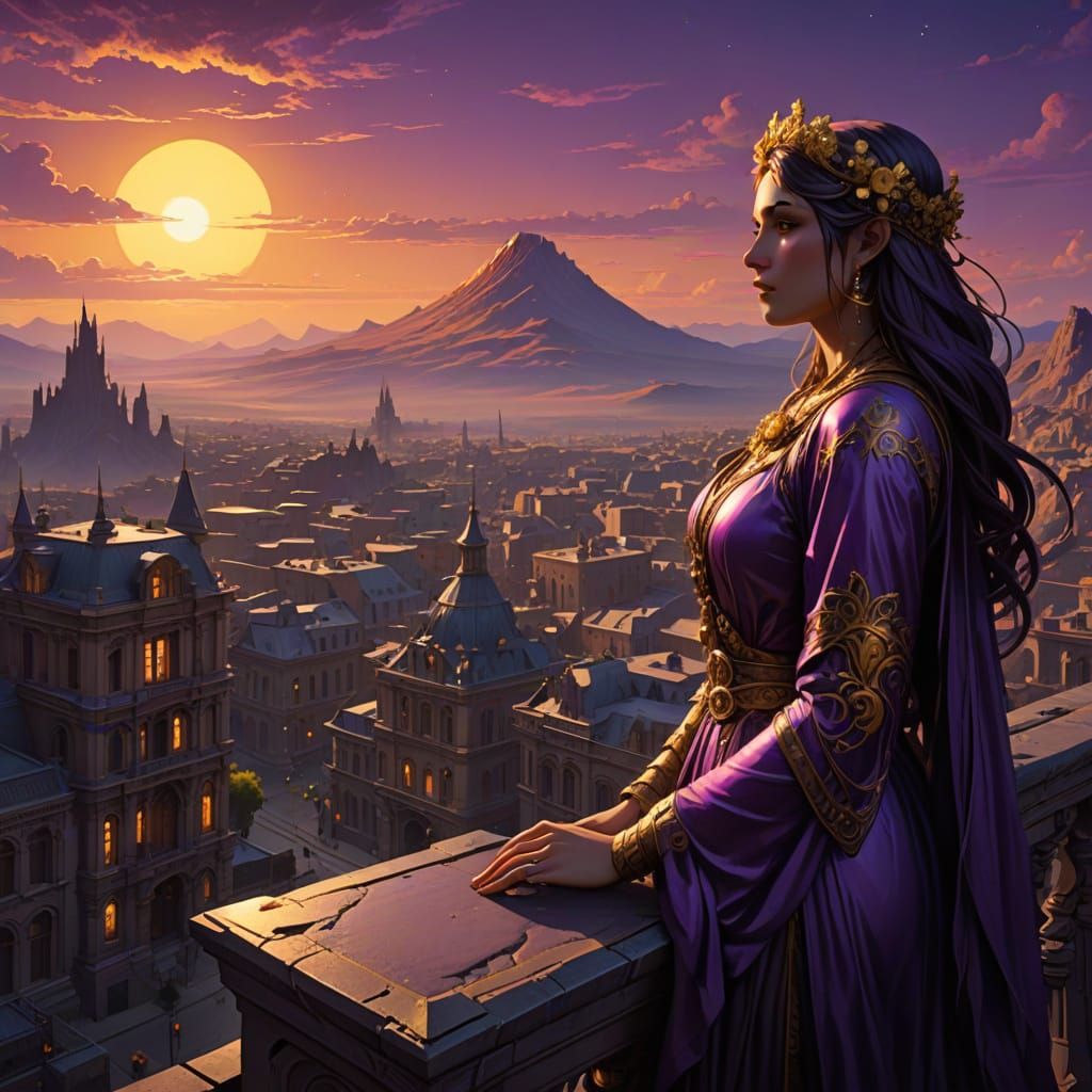 Desolate Cityscape Under Twilight