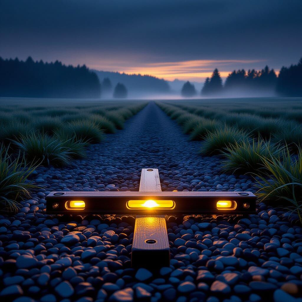 Dawn Road Concept with Golden Light and Future Text