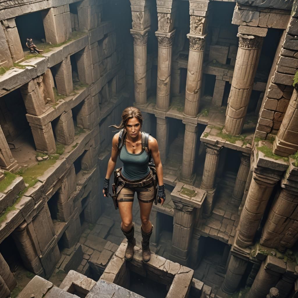 Lara Croft in Ancient Greek Ruins