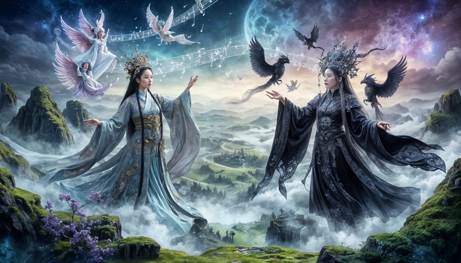 Ethereal Duel: Chinese Princess vs. Demonic Empress