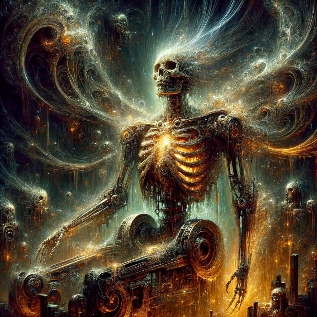 Spectral Energy Ascends from Ruined Android Shell