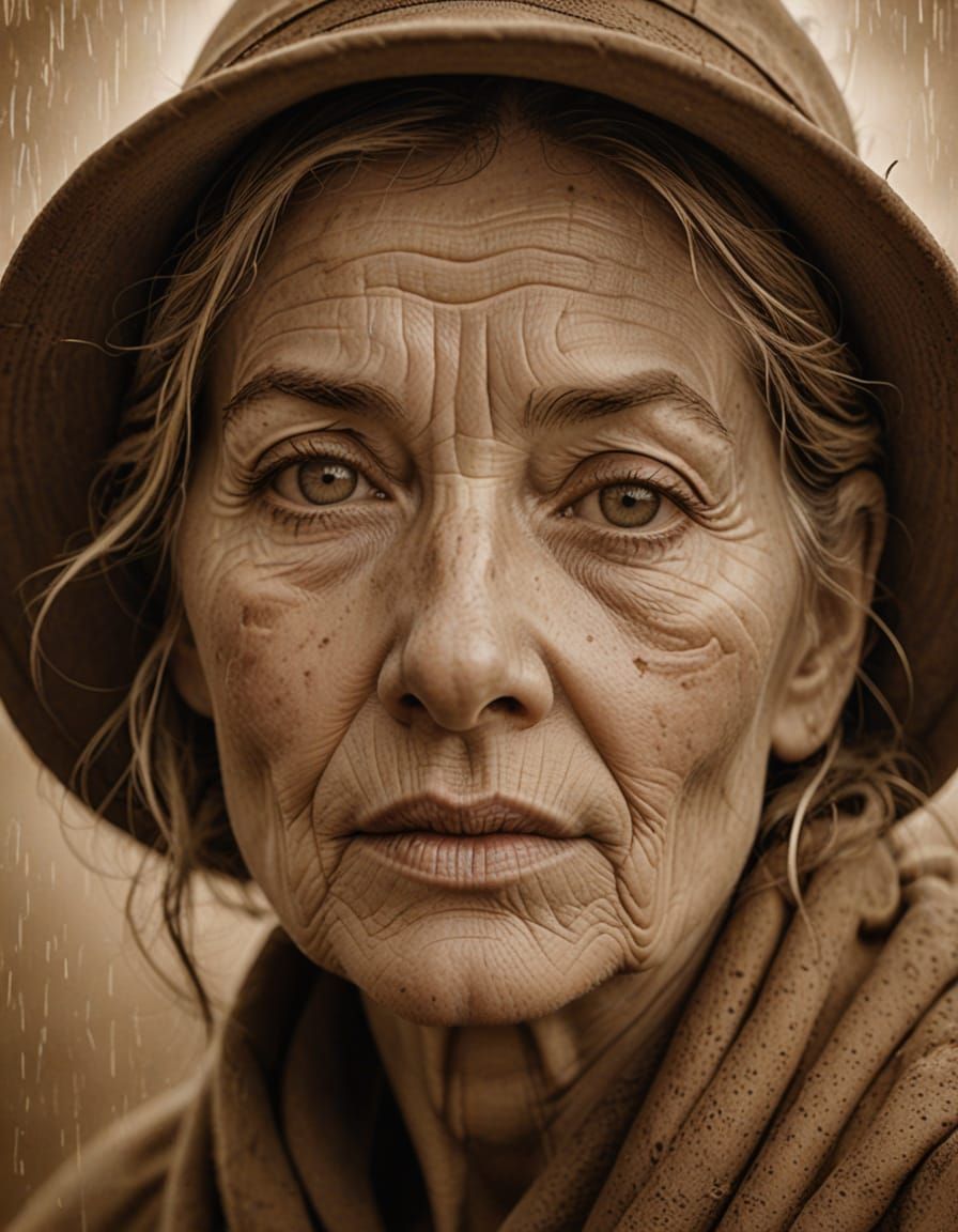 Weathered Face Reflects a Lifetime of Resilience