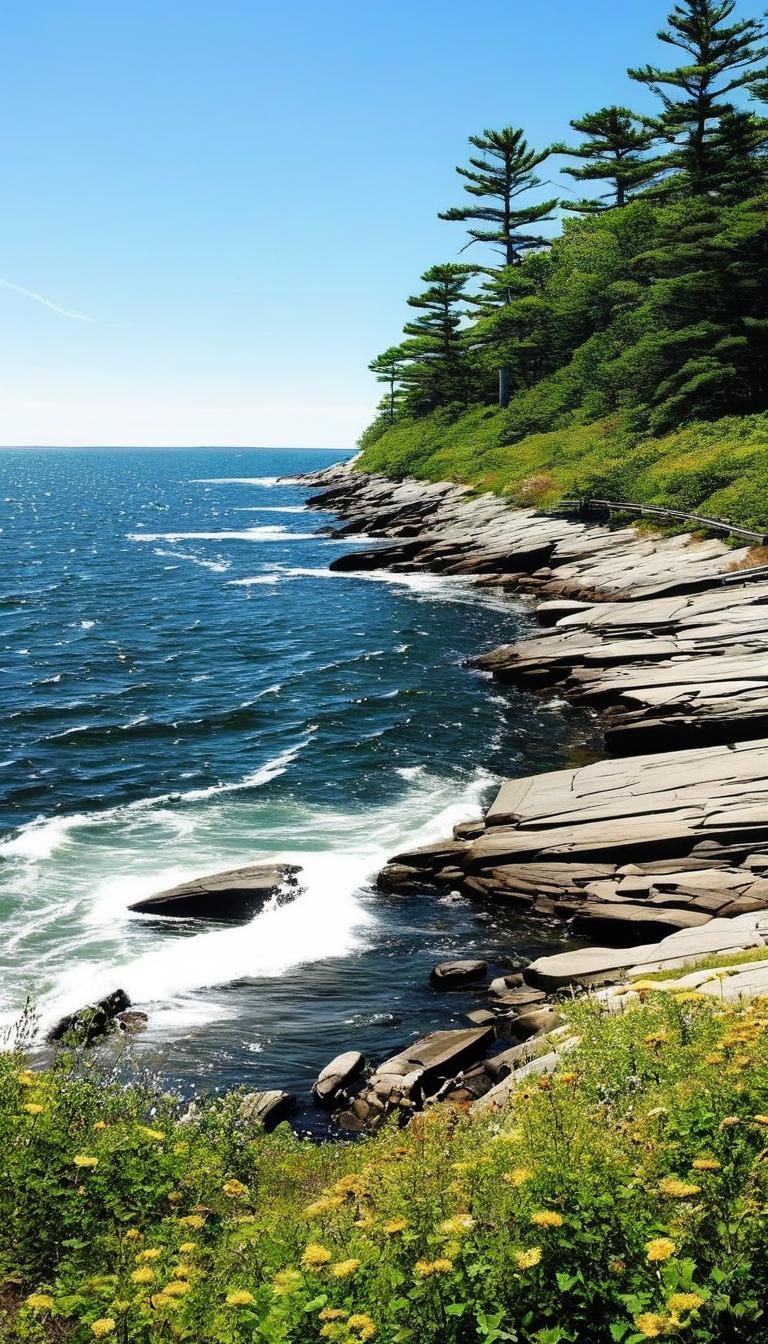 Picturesque Massachusetts Coastline Scene