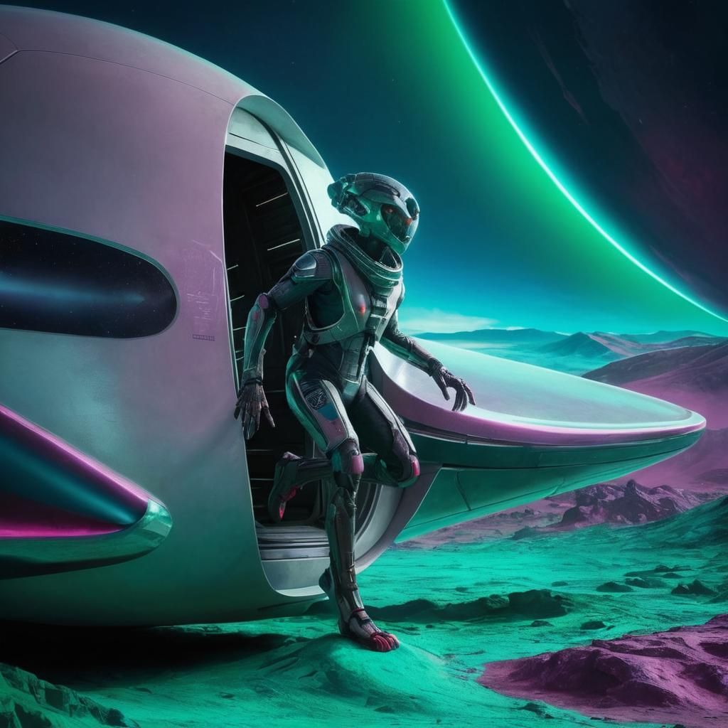 Abstract Sci-Fi Landscape