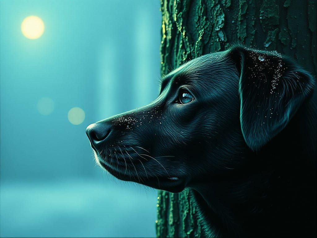 Bark Contemplating Nature