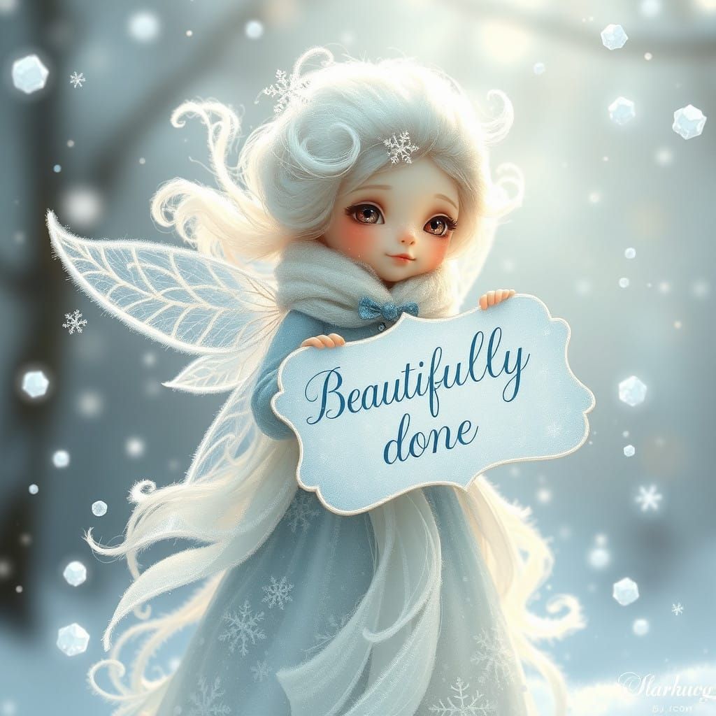 Ethereal Winter Sprite with Frosty Glow