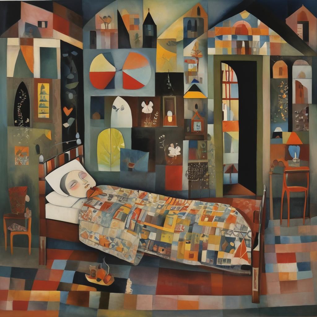 A Soul's Lament: Ethereal Figure in a Dreamlike Landscape