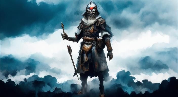 Guardian at Hell's Gate: Chinese Fantasy Painting