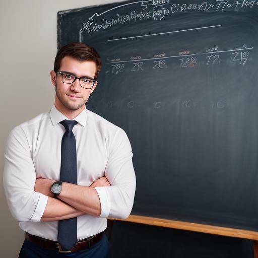 Handsome Teacher in White Shirt and Tie