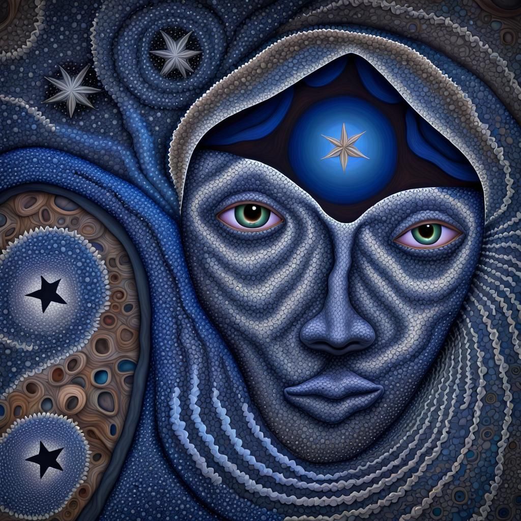 Cosmic Mother in Aboriginal Fractal Art