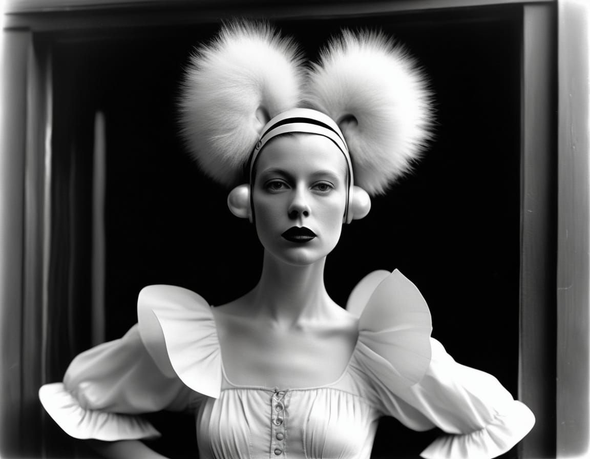 Dressed by Oskar Schlemmer Hair by Dr Seuss