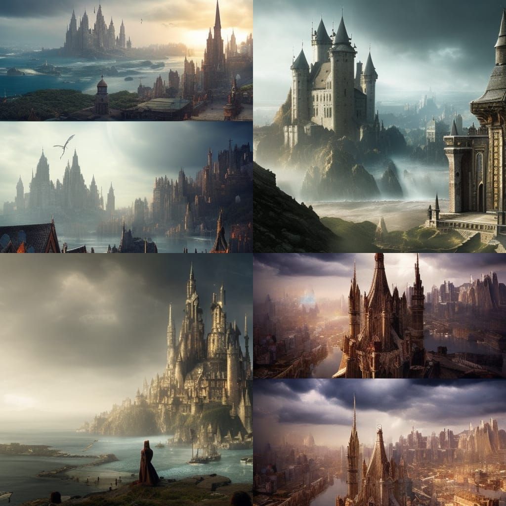 Epic Medieval City at World's Edge