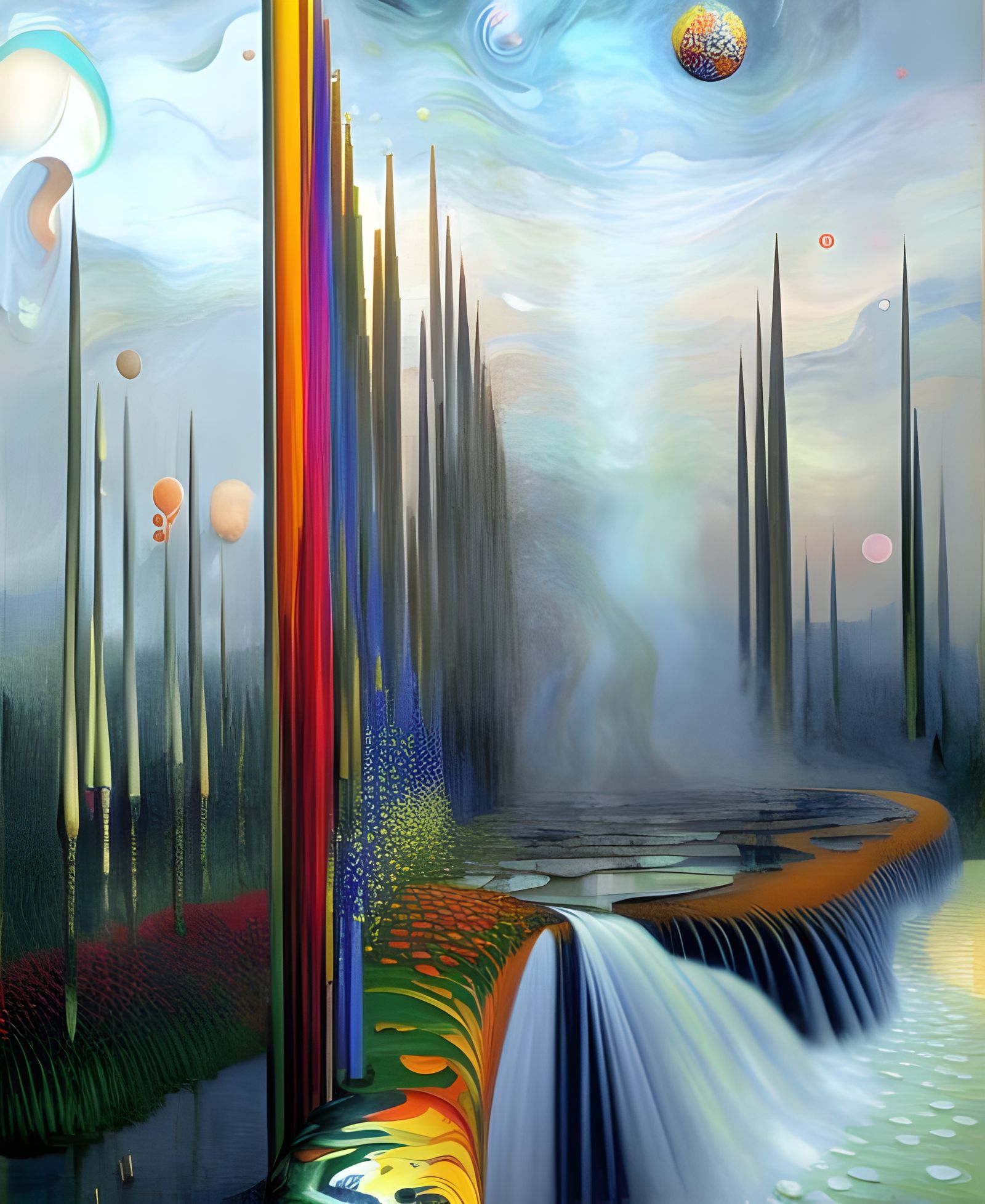 Surreal Reality Fracture in Dreamlike Style