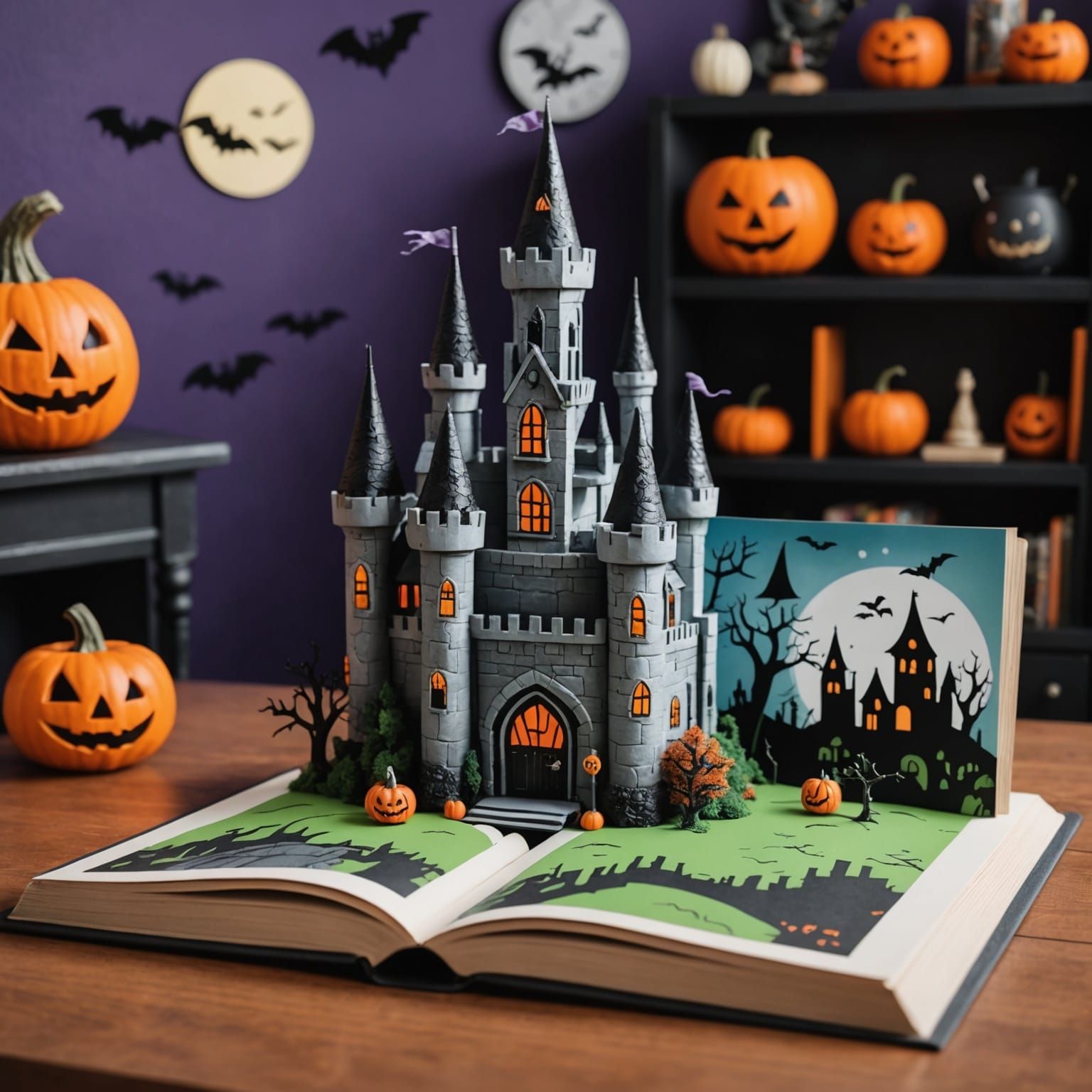 Creepy Halloween Castle in Pop-Up Storybook