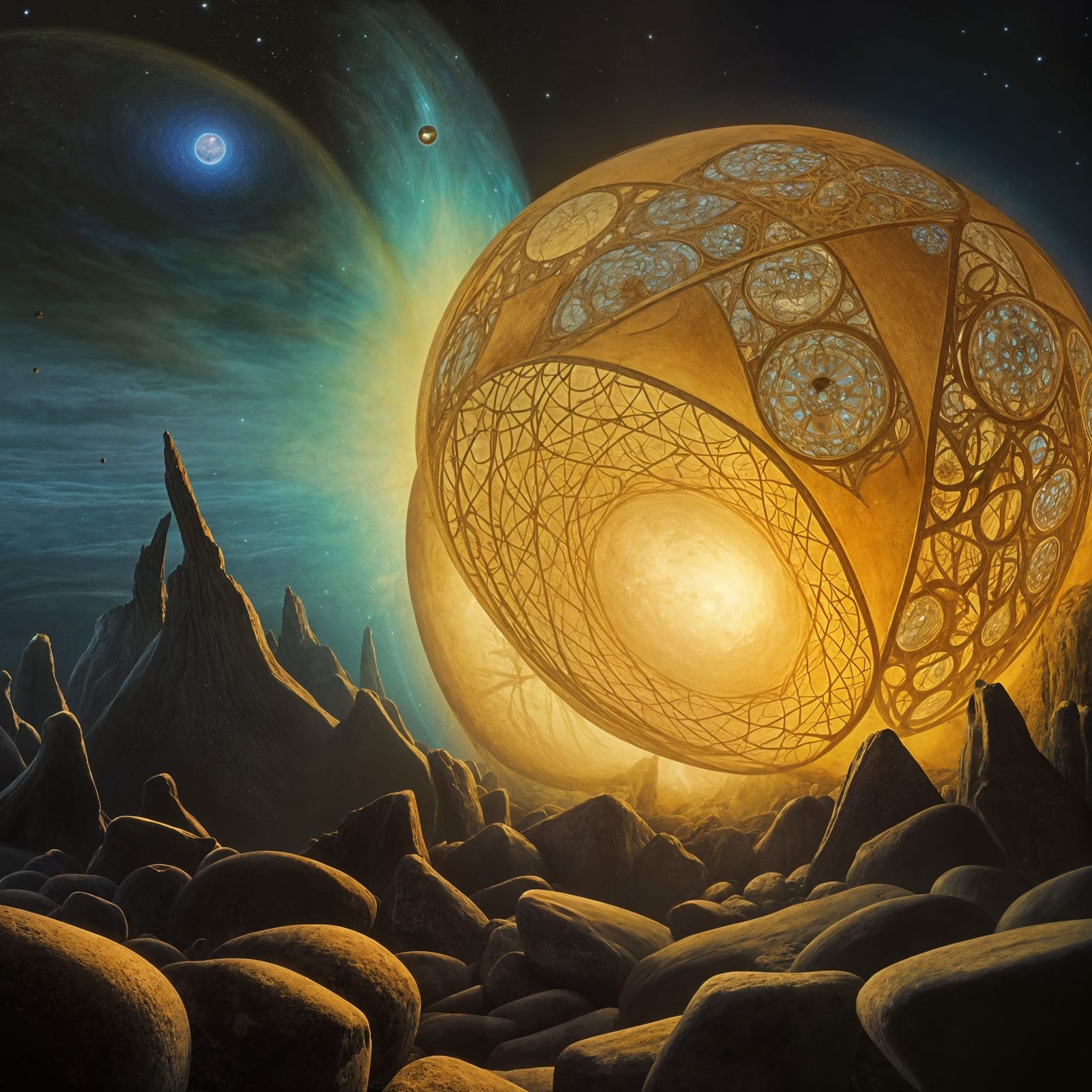 Eldritch Orbs Emerge from Spacetime Fracture