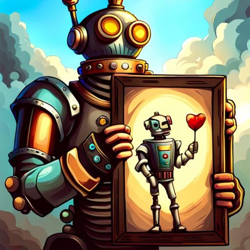 Robot Picture of His Girlfriend