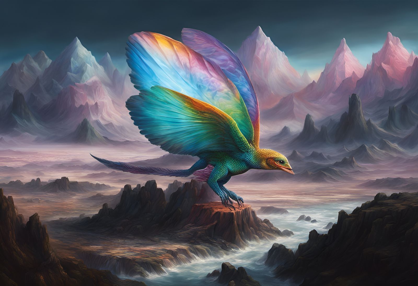 Exotic Alien Creature in Hyperrealistic 3D Render