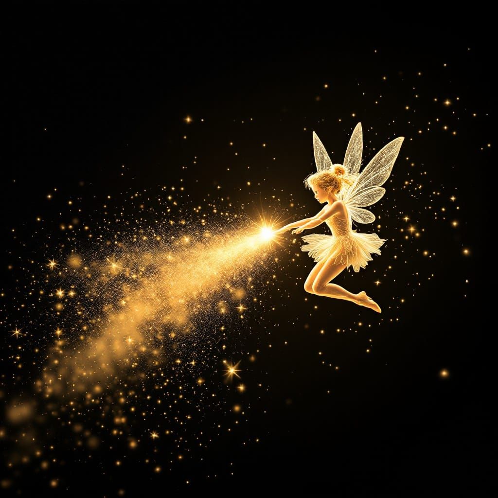 Glowing Fairy Creates Dust Explosion