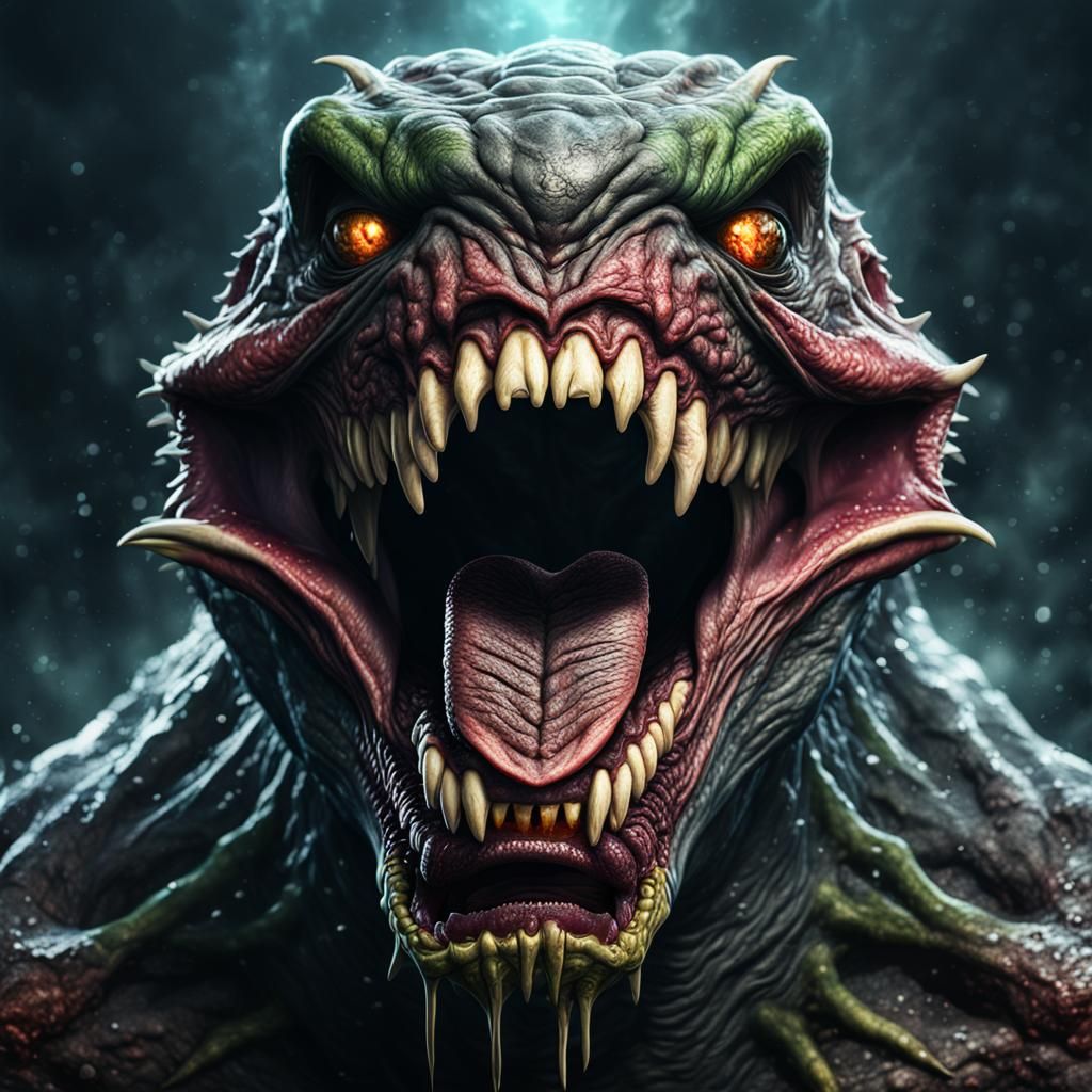 Terrifying Alien Horror Concept Art