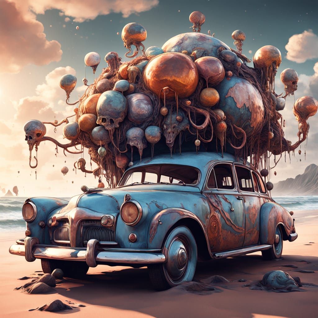 Melting Clocks on a Dreamlike Beach