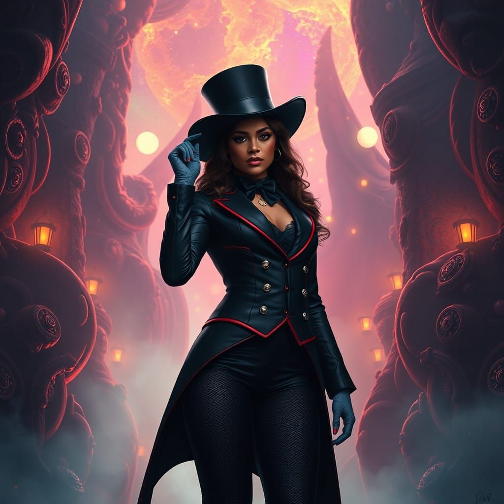 Mystical Zendaya as Zatanna in Dreamlike Fantasy Art