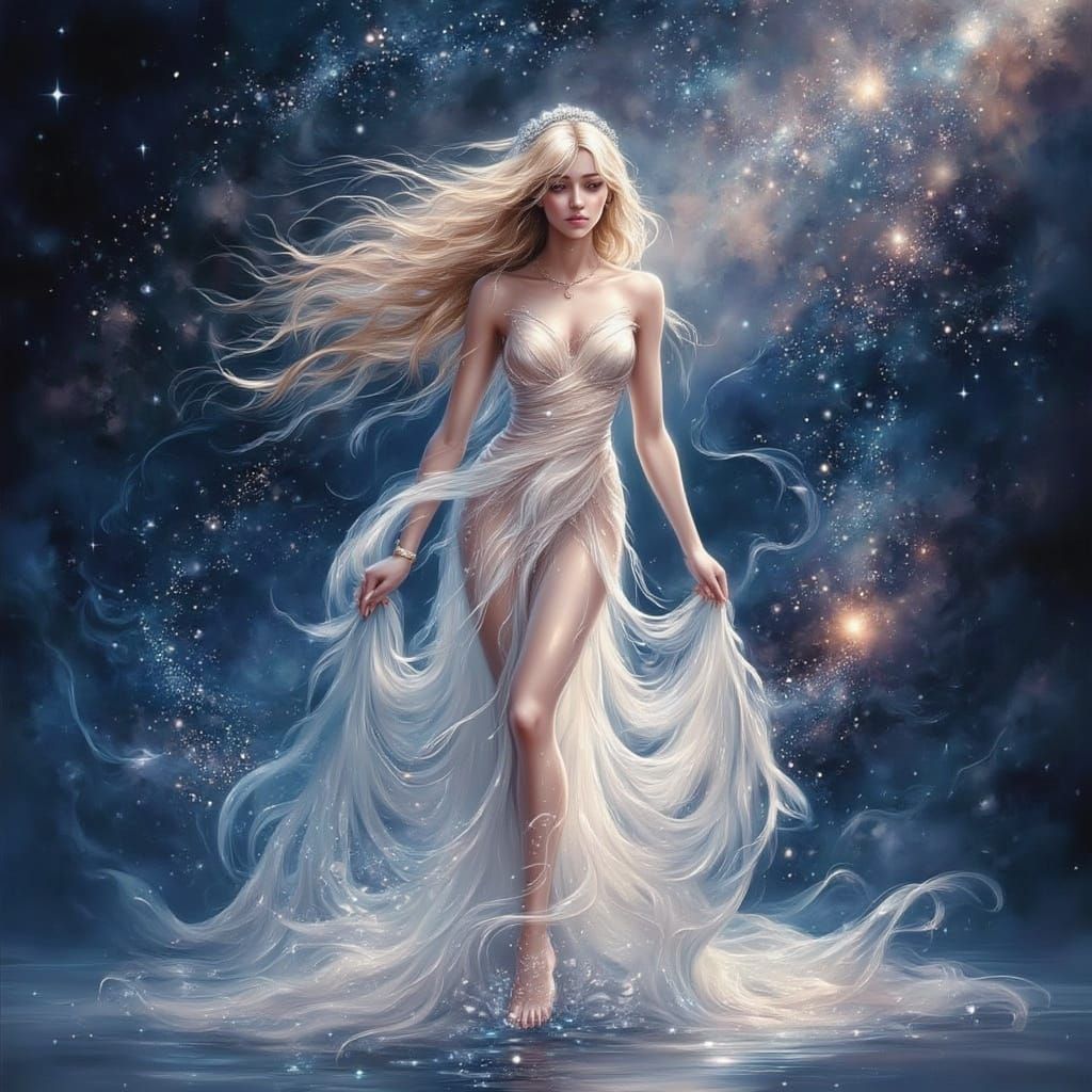 Luminous Celestial Being in Stardust - Anime Style