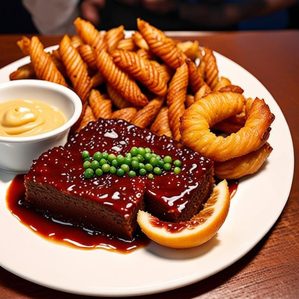 Colorful Food Display Generated by AI