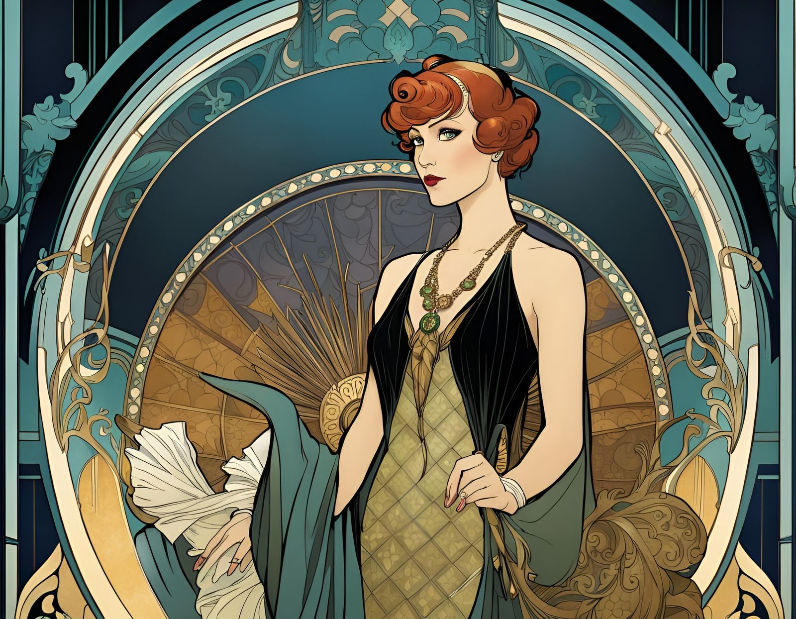 Clue Reimagined as Art Nouveau Graphic Novel
