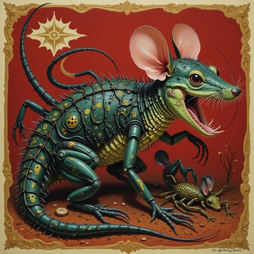 Cutely Horrific Mouse-Gator Chimera