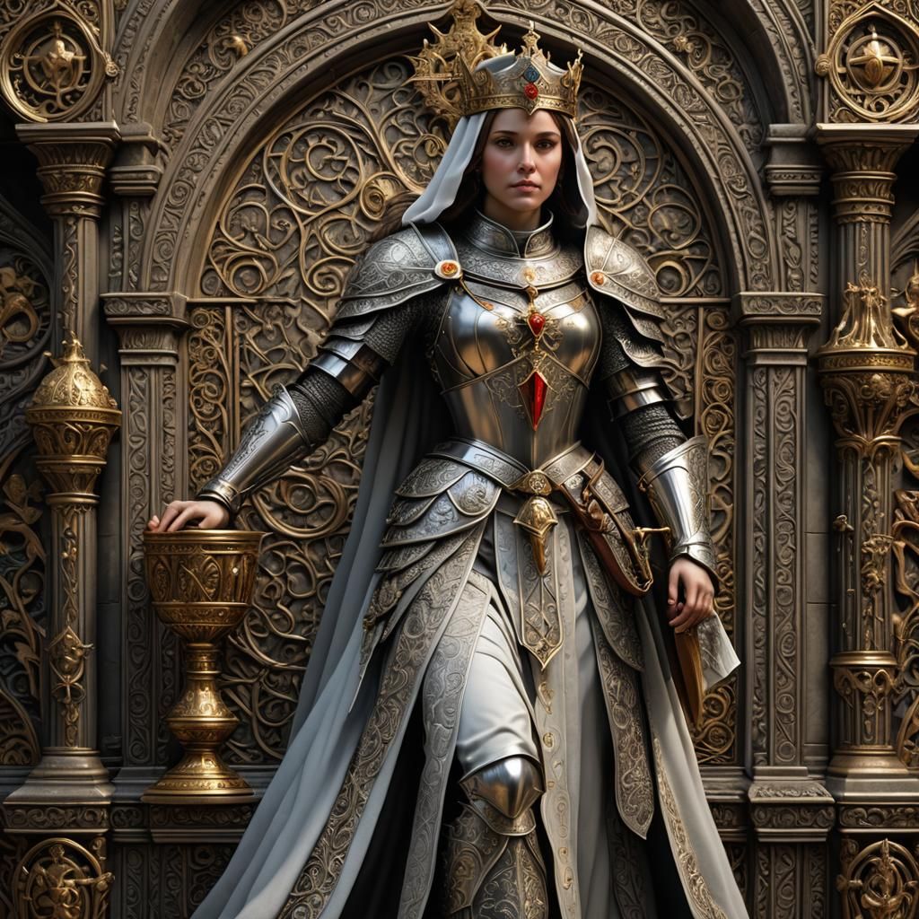 Lady Templar Guardian the Holy Grail...