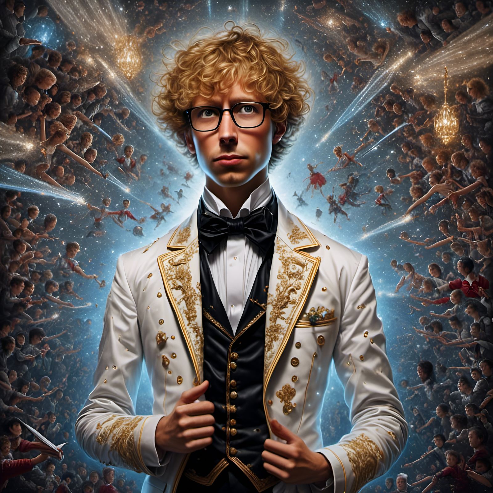 Napoleon Dynamite as Spy in Graffiti Art Style