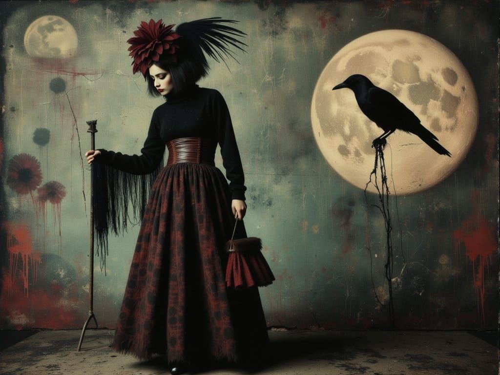 Gothic Vogue Fashion Shoot with Ethereal Woman