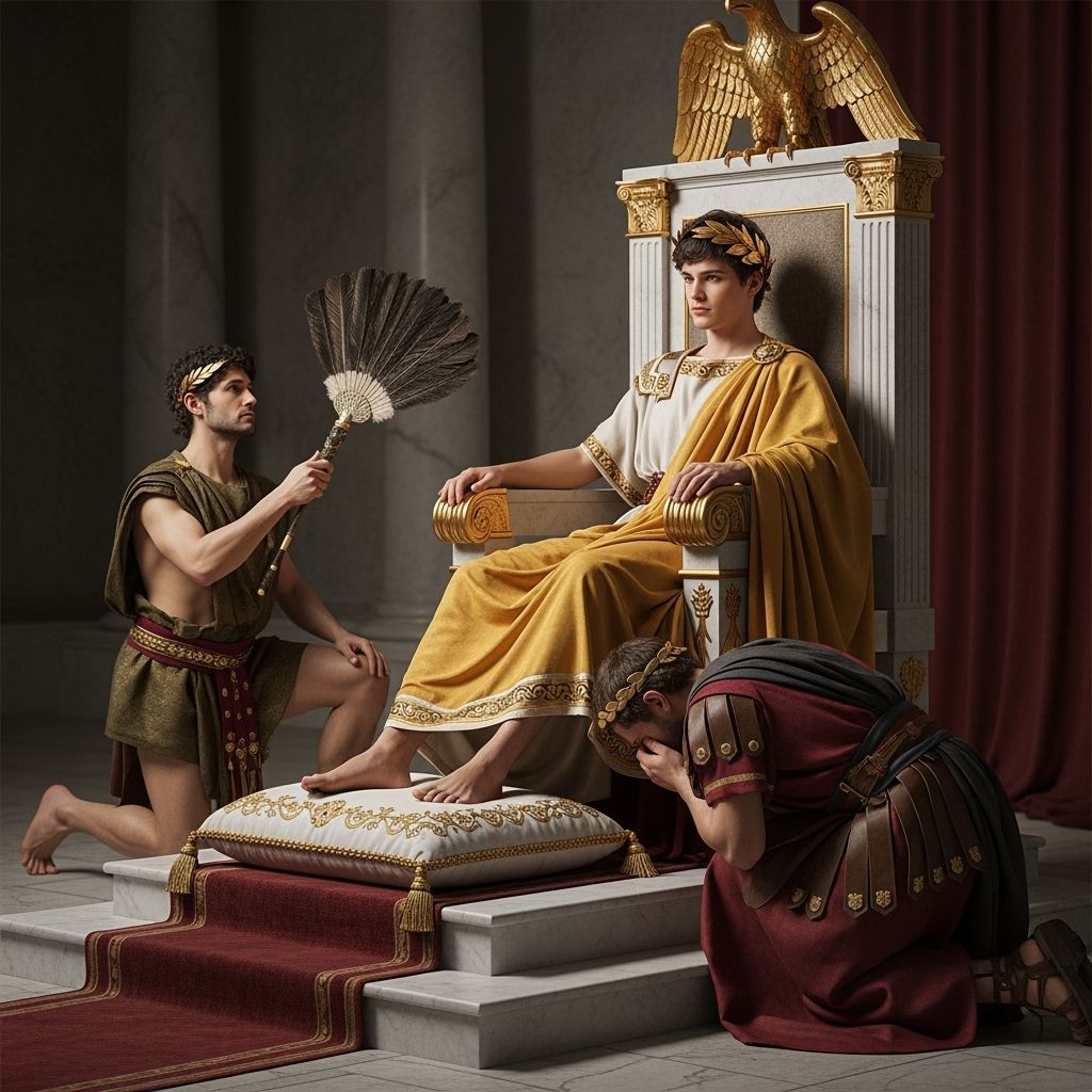 Young Emperor on Eagle Throne, Professional Photography Styl...