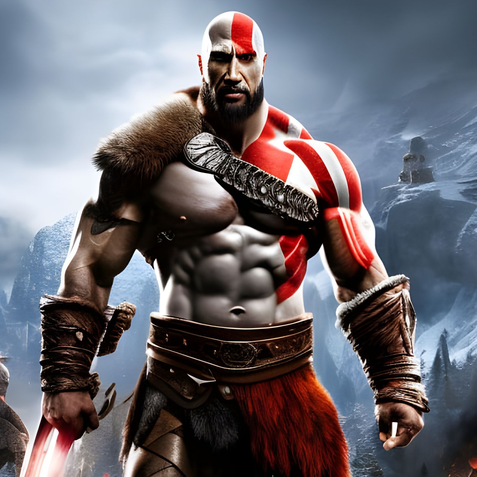 Dwayne Johnson as Kratos