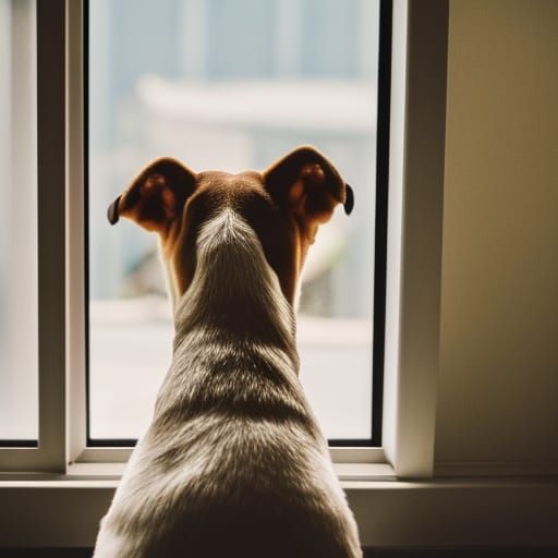Dog Contemplates View in Professional Photo