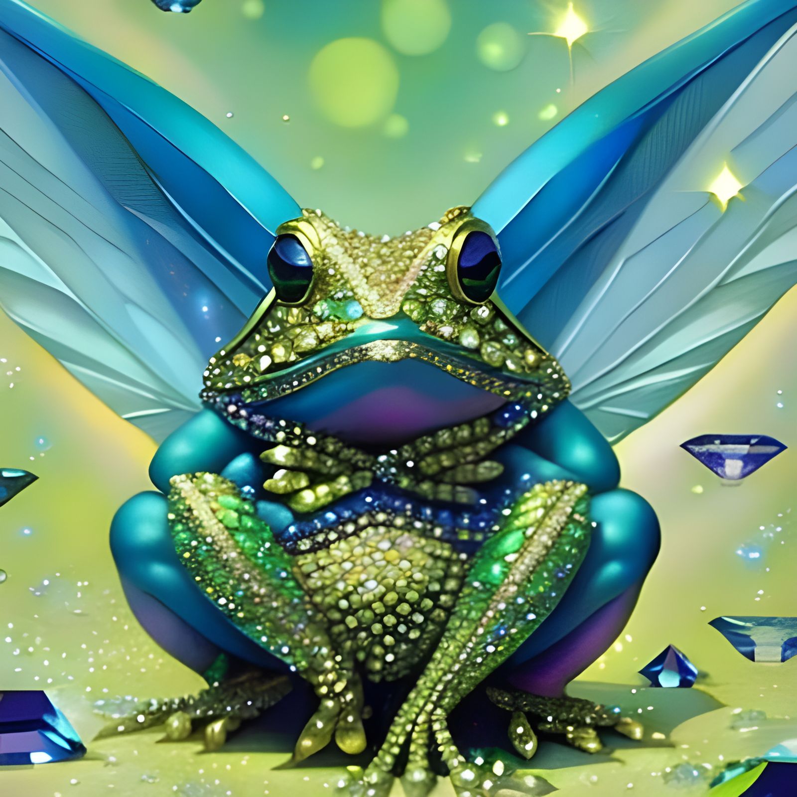Diamond-Encrusted Frog of Happiness