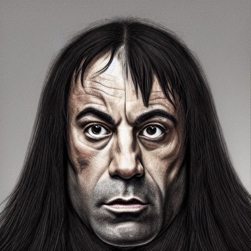 Conan-Inspired Warrior Portrait in Comic Book Style